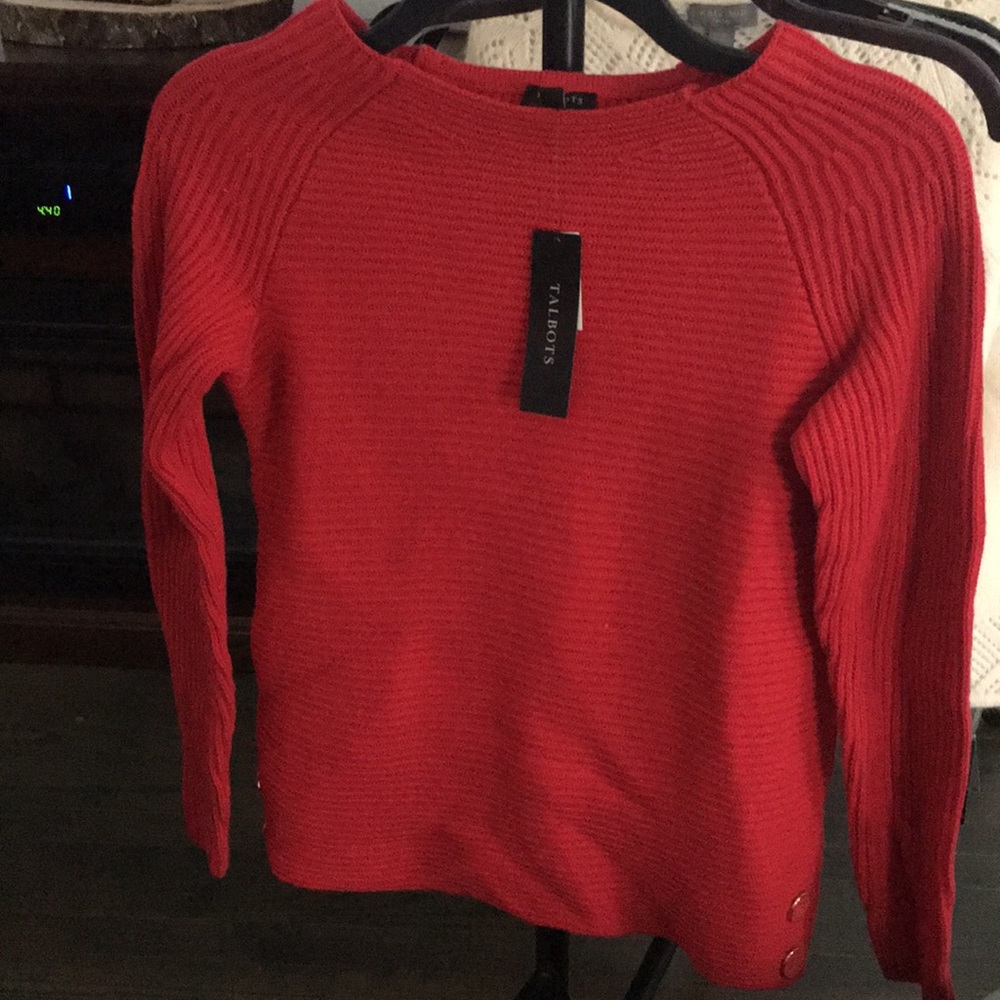 NWT Red Talbots sweater!